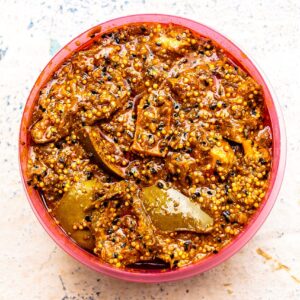 Bihari-style aam ka achar mango pickle in mustard oil