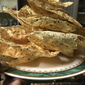 Bihari Urad Papad — masala papad served as a crunchy snack
