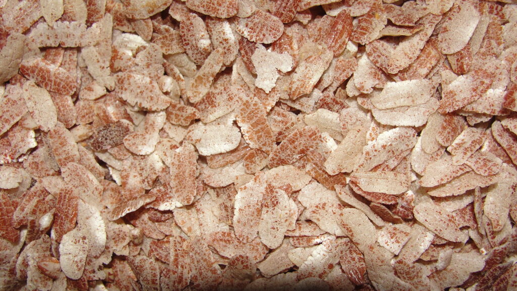 Katarni chura aromatic flattened rice closeup