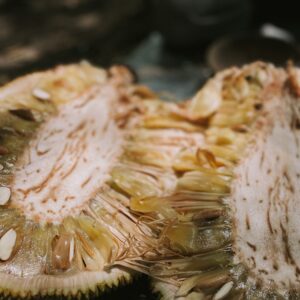 Bihari Kathal ka Achar raw jackfruit pieces close up