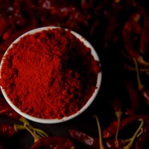 Bihari Chokha Masala — smoked red-chilli seasoning powder in a bowl