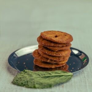 Dry-fruit thekua deep-fried wheat jaggery cookies, Bihar Chhath sweet